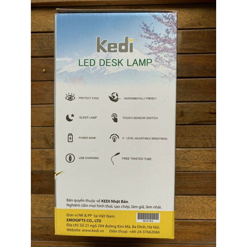 đèn bàn học led chống cận tích điện cảm ứng kedi nhật kl0104