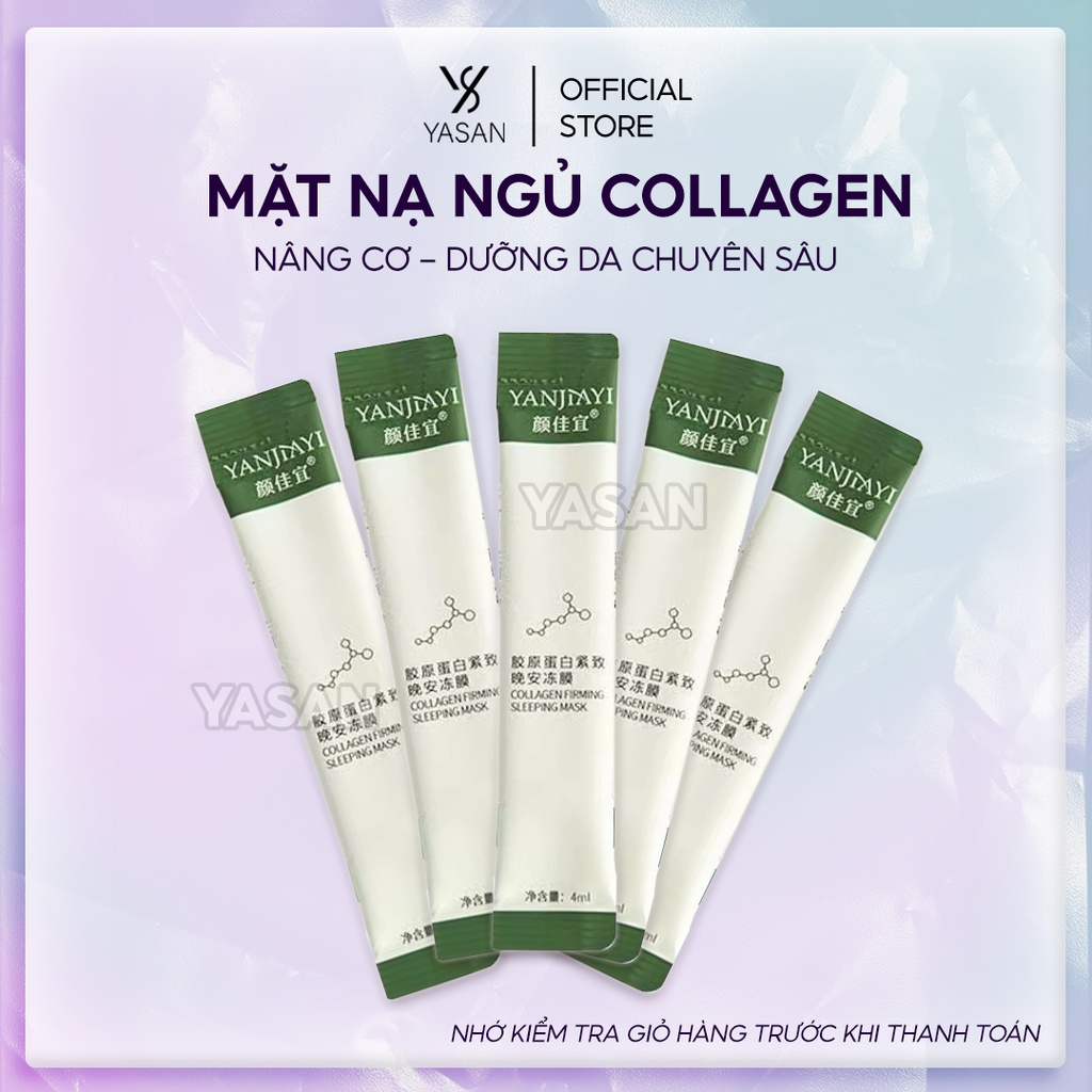 Mặt nạ ngủ thạch Collagen giúp nâng cơ mặt bổ sung collagen dưỡng da chuyên sâu Yasan