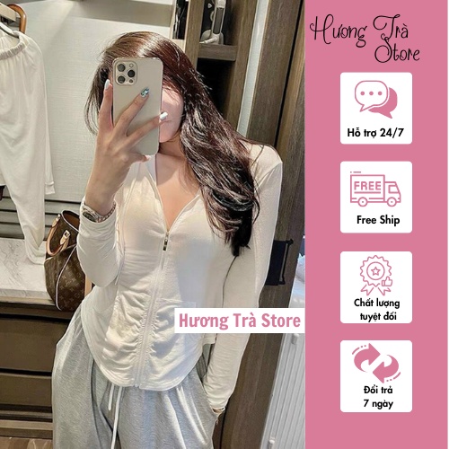 Bộ Len Tăm Khóa Kéo Vạt Bầu, Áo Len Tăm Nữ Mũ Đội Cực Ngầu Mix Quần Suông Thụng, Chất Dày Đẹp Co Giãn 4 Chiều Mới 2021