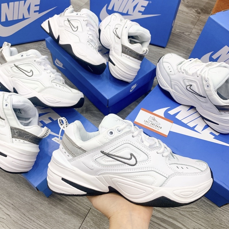 Giày Thể Thao M2K Tekno Trắng Đen Cao Cấp [FULL BOX] Giầy sneaker xám trắng tăng chiều cao nam nữ hottrend