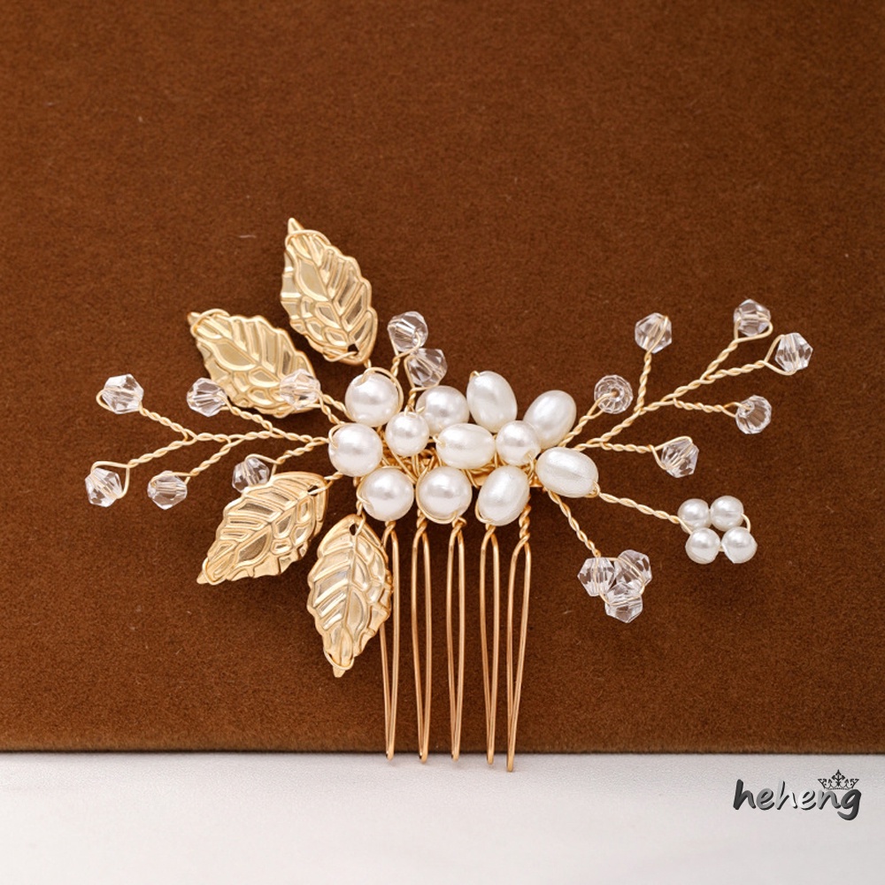 Set 2 Lược Cài Tóc 5 Răng Ngọc Trai Nhiều Màu Sắc Dùng Để Trang Trí Tiệc Sinh Nhật / Sân Khấu
