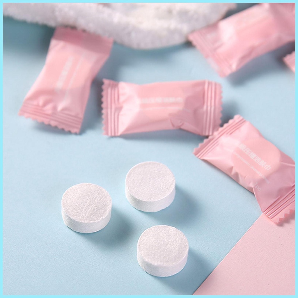 50/ 100 Khăn giấy dạng viên nén mềm mại không mùi sử dụng tiện lợi