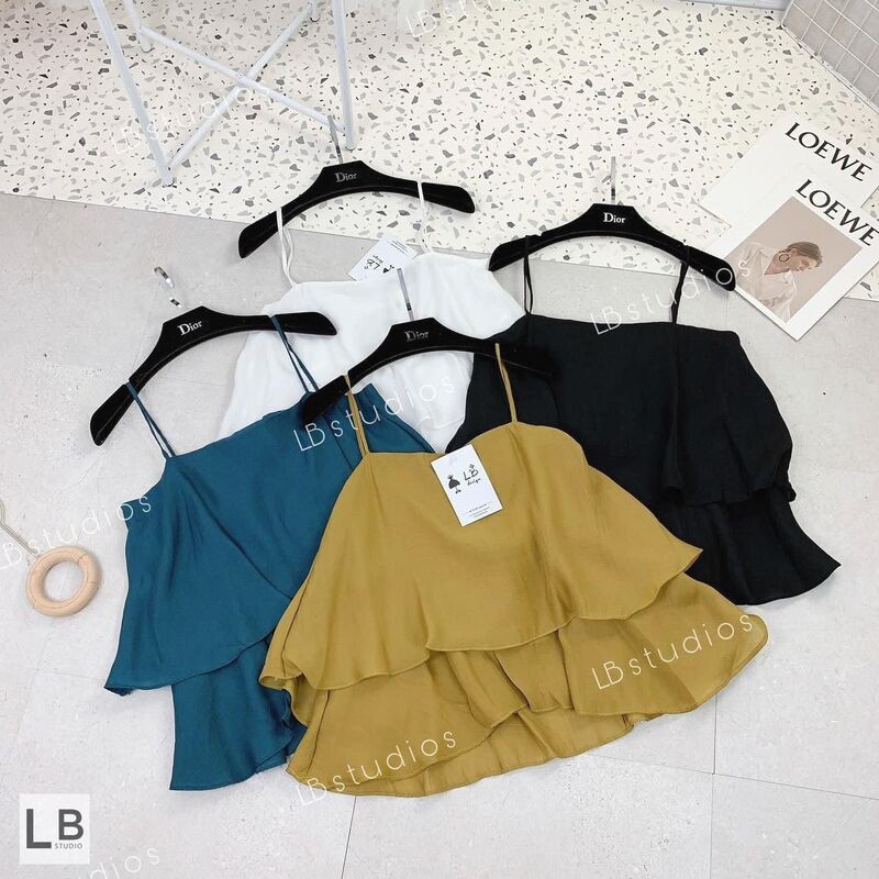 áo hai dây nữ tầng nhiều màu chất đẹp