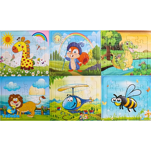 Tranh ghép hình cho bé 16 miếng ghép giúp phát triển tư duy cho bé từ 4-12 tuổi.