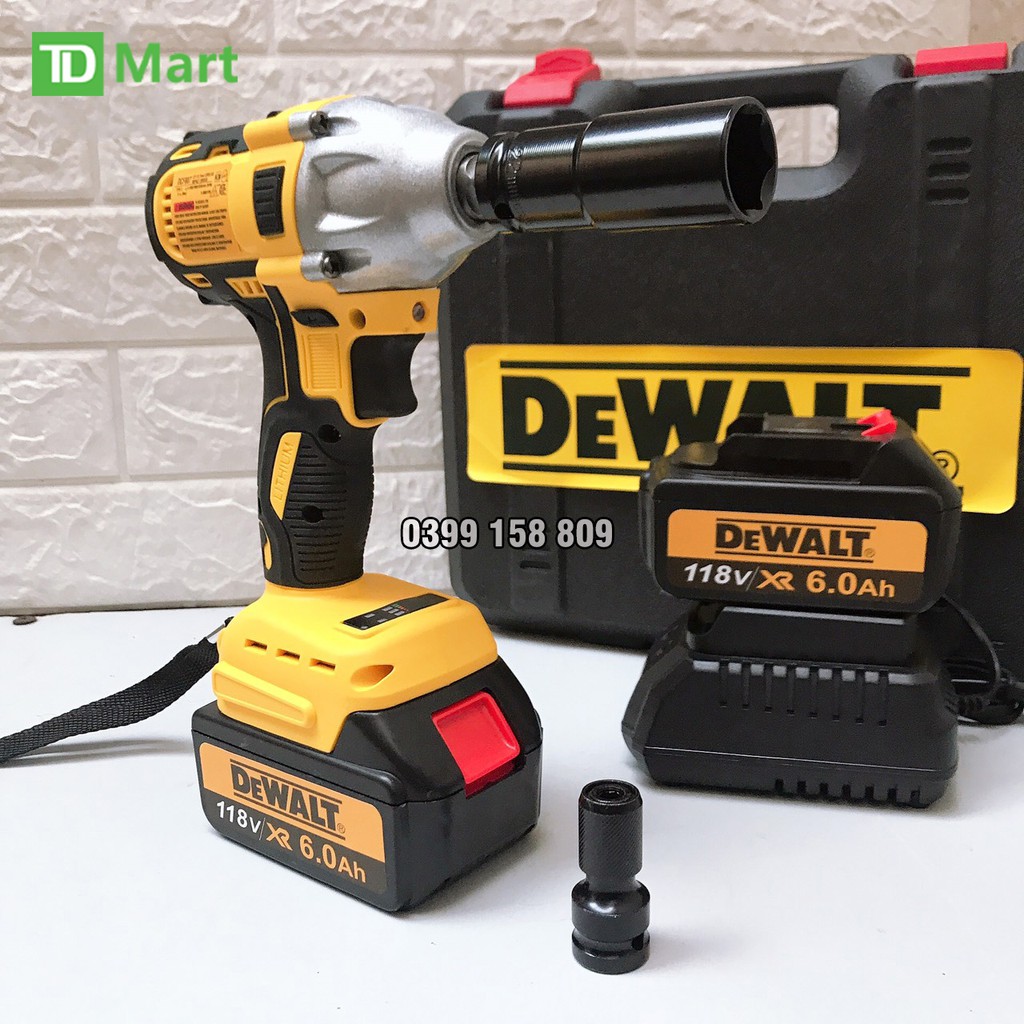 Máy Siết Bulong DEWALT 118V 100% đồng - (TẶNG 1 Đầu khẩu 22mm &amp; đầu chuyển vít) - Máy Siết Bu Lông, Máy Bắt Vít