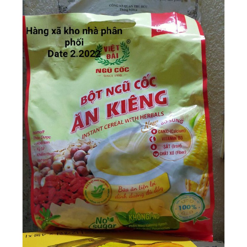 (Date 2.2022)(Mua 10 gói tặng 1 gói) Bột Ngũ Cốc Ăn Kiêng Việt Đài 600g.