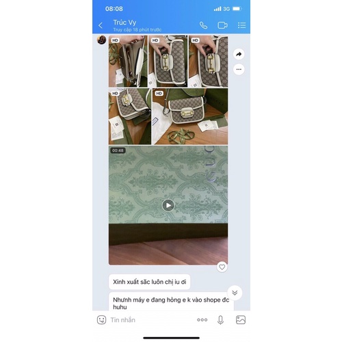Túi xách Gc Hồ Ngọc Hà Fullbox Nam châm sẵn ship