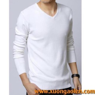 [HOT 2020]Áo len nam cổ tim sợi pha cotton - xuongaolen.com