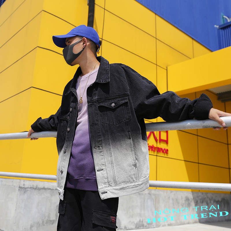 Áo bò, Áo khoác jean nam phong cách hoang dã hàn quốc mẫu trend hot nhất