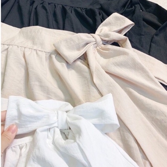 ÁO TRỄ VAI BÈO NUỘC NƠ BÊN ULZZANG