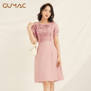 Đầm xếp nếp ngực da876 gumac