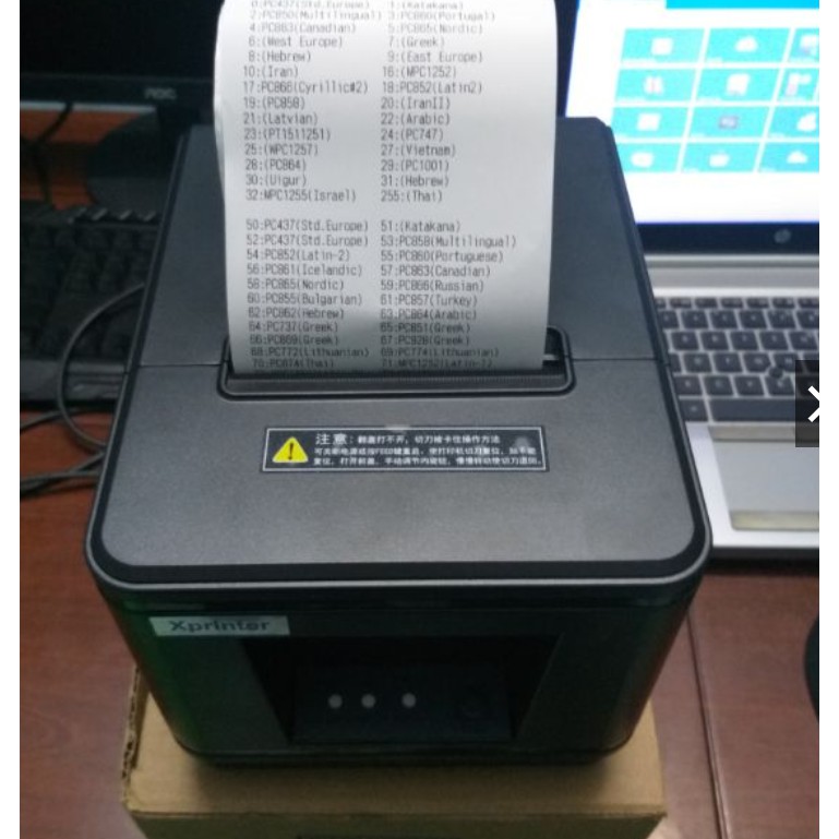 Máy in hóa đơn in bill khổ k80 tự động xé giấy A160H Cổng Lan
