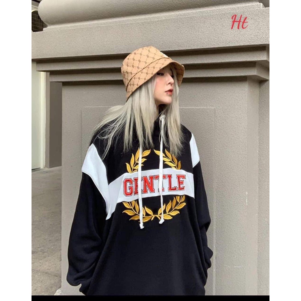 [ SẴN HÀNG +ĐỦ SIZE + GIÁ RẺ ]Áo hoodie phối Gentle  form to, chất Nỉ siêu đẹp