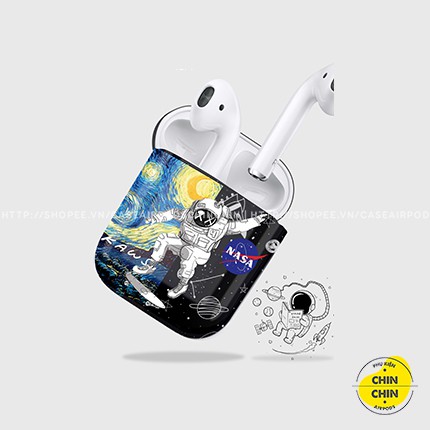 Case Vỏ Bao Airpods 1 2 Pro Kaws x Nasa Đựng Tai Nghe Airpods Chất Liệu Nhựa Dẻo TPU Chống Bám Bẩn