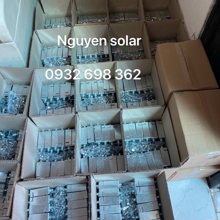Pát U 40x40 Lắp Pin Năng Lượng Mặt Trời_KT 40x40 MM _Thép Mạ Kẽm_Bulong Inox 304_ Pát Kẹp Dưới Solar