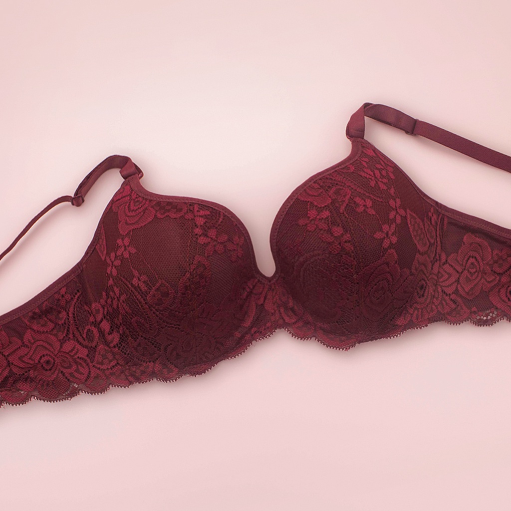 Áo Lót Nữ Ren Siêu Mỏng Gọng Nhựa Luperi Dây Lưng Không Gân Dành Cho Người Ngực To Ngực Bầu Ngực Sau Sinh Sp812