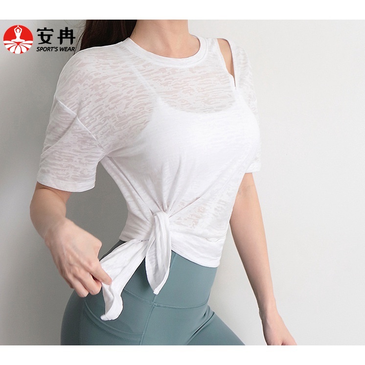 Áo Thun Anran Rộng Kiểu Dáng Thể Thao Thời Trang Gợi Cảm Dành Cho Nữ