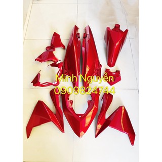 Dàn áo click 2015-2017 màu đỏ chính hãng honda