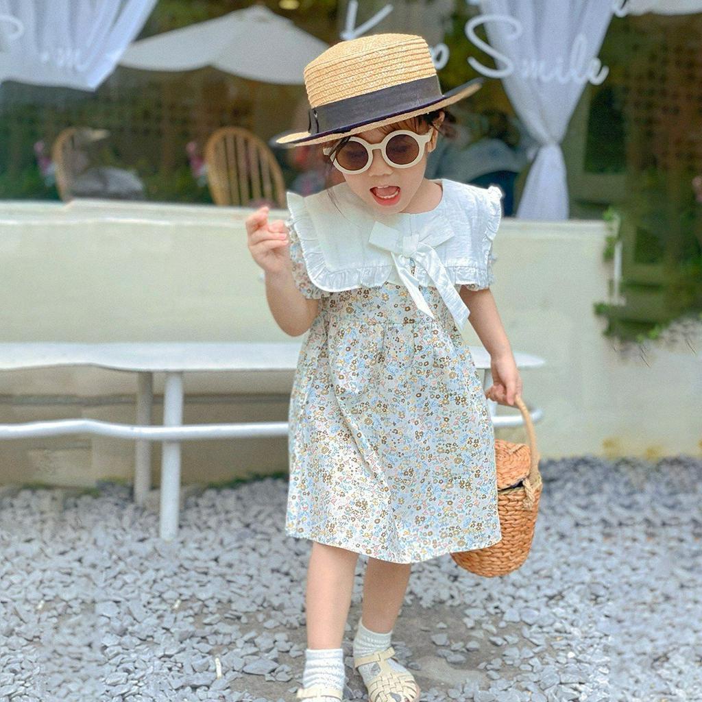 Váy công chúa cho bé gái DORYKIDS size đại ,đầm bé gái dáng xòe,chất vải cotton thô mát điệu đà xinh xắn