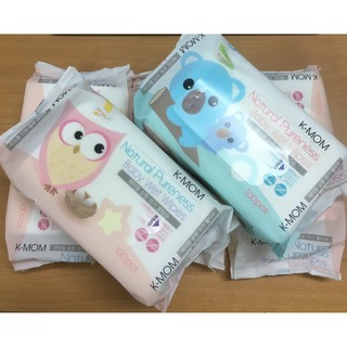 Giấy ướt cao cấp K-Mom loại vân trơn 100 tờ/gói