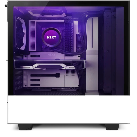 Vỏ Case NZXT H510 Elite (Mid Tower/Màu Trắng/Đen/Fan Led RGB/usb typeC)