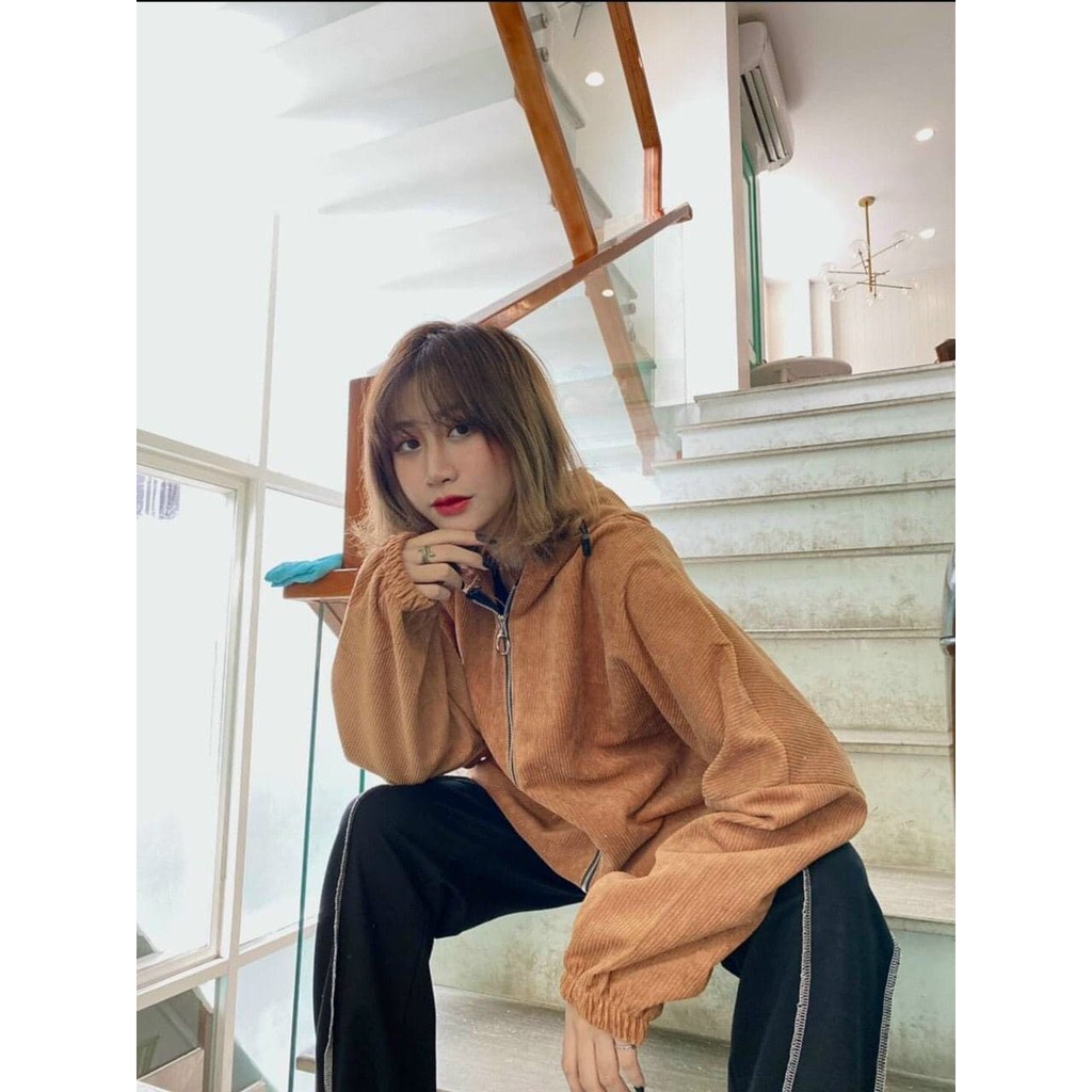 Áo khoác Kaki Nhung Gân Basic form rộng cực đẹp ( ảnh thật ) - Shyvana Store | BigBuy360 - bigbuy360.vn