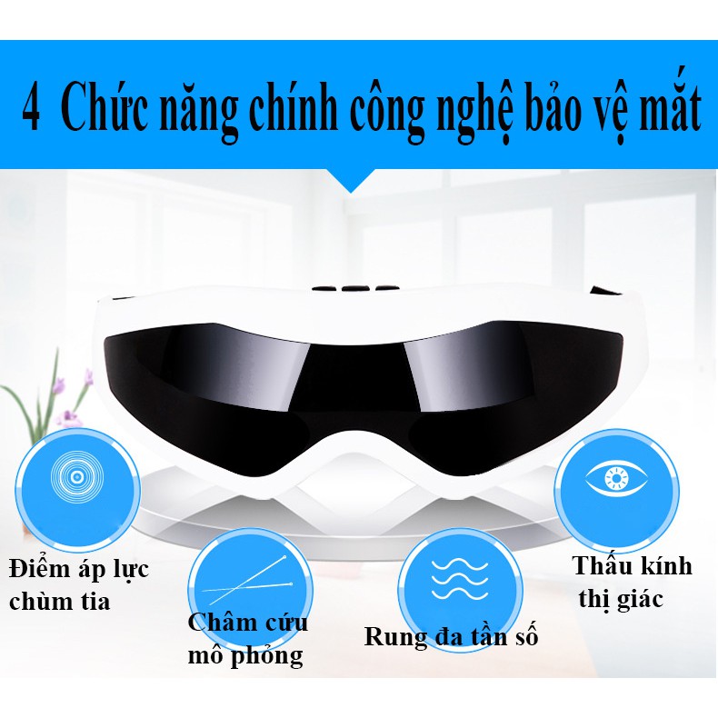 Kính Massager mắt ,nhỏ gọn , tiện lợi, cơ chế đa năng giúp bạn có những phút giây thư giãn thoải mái, hiệu quả