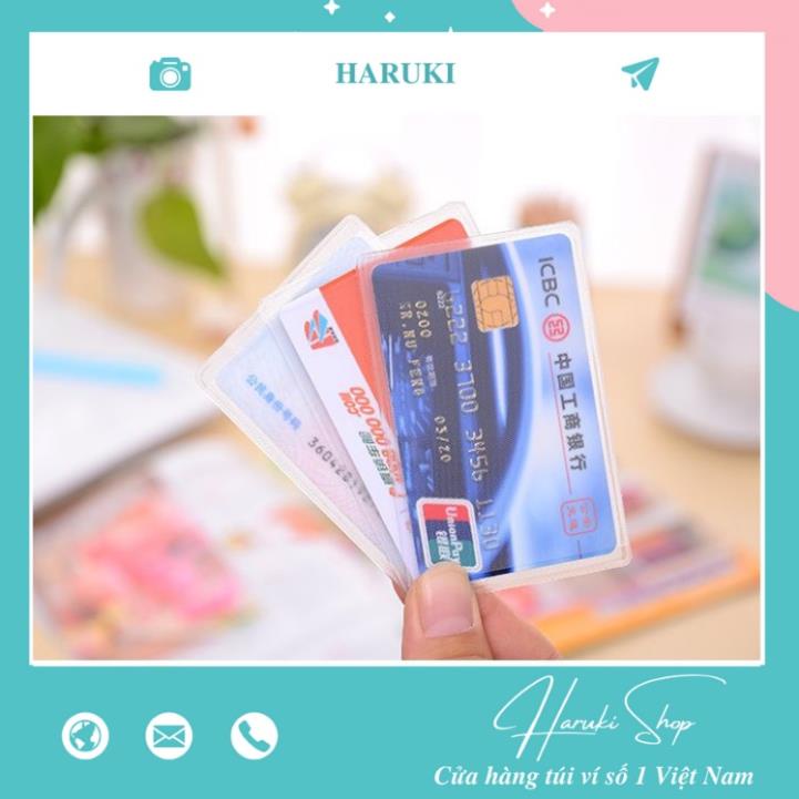 Túi Nhựa Đựng Thẻ Căn Cước Công Dân, ATM, Bằng Lái Xe, Thẻ Ngân Hàng, Thẻ Sinh Viên, Nhân Viên.. TRONG SUỐT *