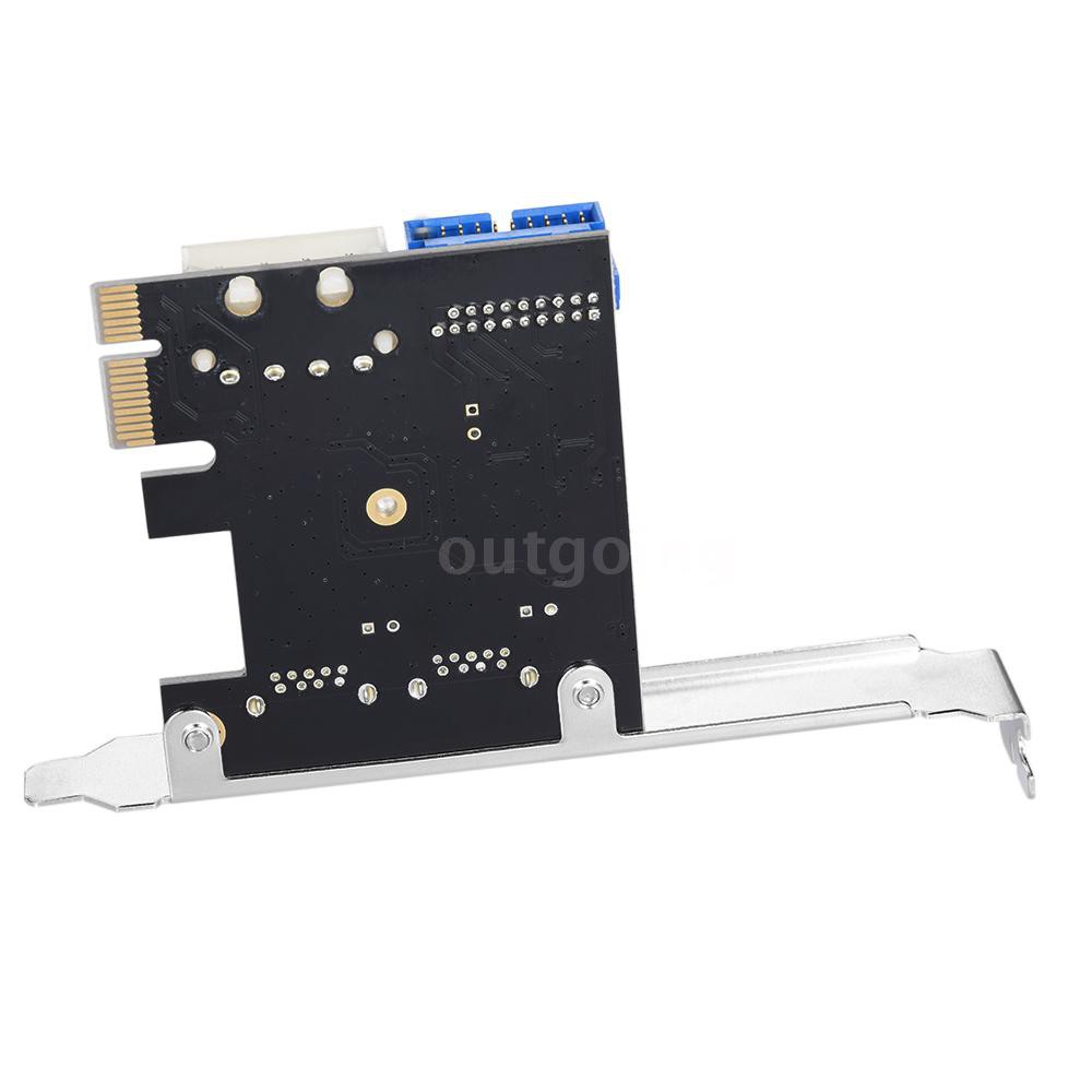 Card PCI-E 2 cổng USB 3.0 cao cấp tiện dụng kèm phụ kiện