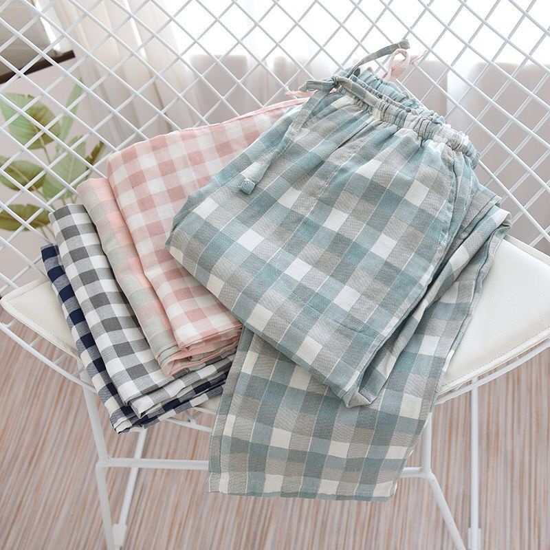 Quần Ngủ 100% Cotton Kẻ Sọc Caro Đơn Giản Thoải Mái Phong Cách Hàn Quốc Cho Nam Và Nữ 200 Kg Plus Size Lớn | BigBuy360 - bigbuy360.vn