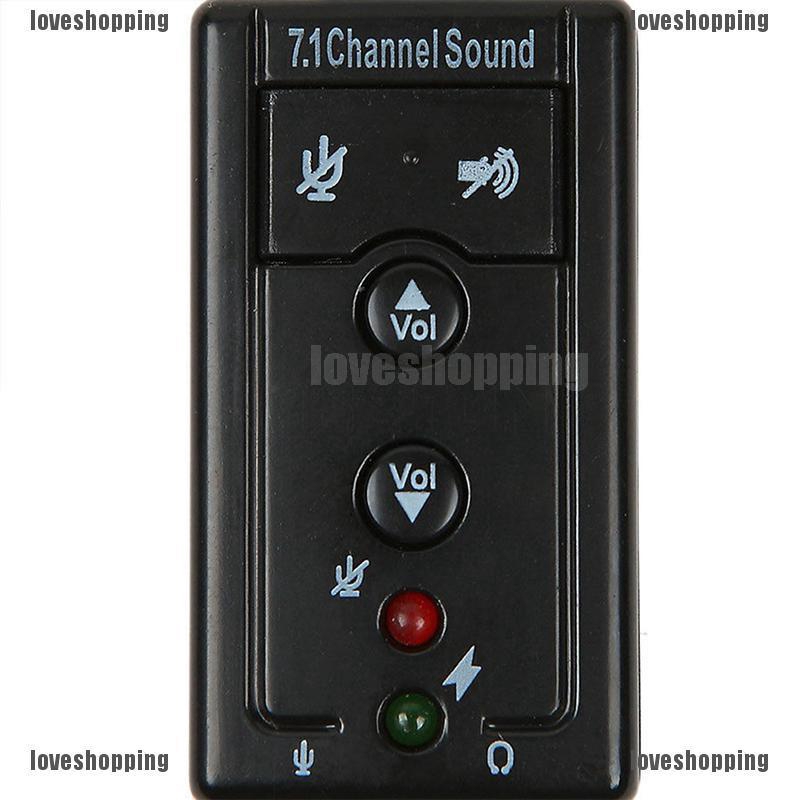 USB âm thanh 2.0 3D Virtual 480Mbps External 7.1 Channel chuyên dụng chất lượng cao