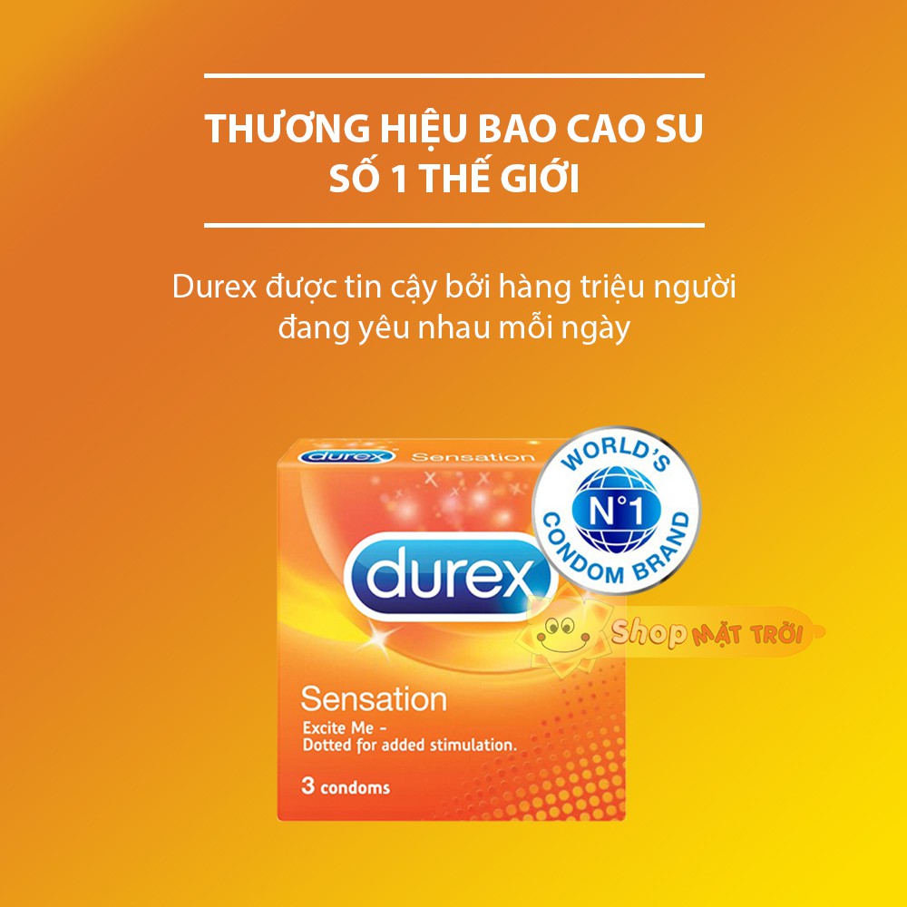 BAO CAO SU DUREX SENSATION GAI ( HỘP 3 CÁI)