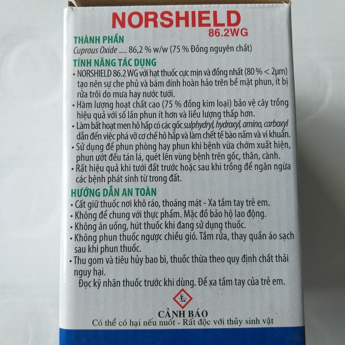 ĐỒNG ĐỎ NORSHIELD 86.2WG - TRỪ NẤM, VI KHUẨN, RỈ SẮT - Gói 50g