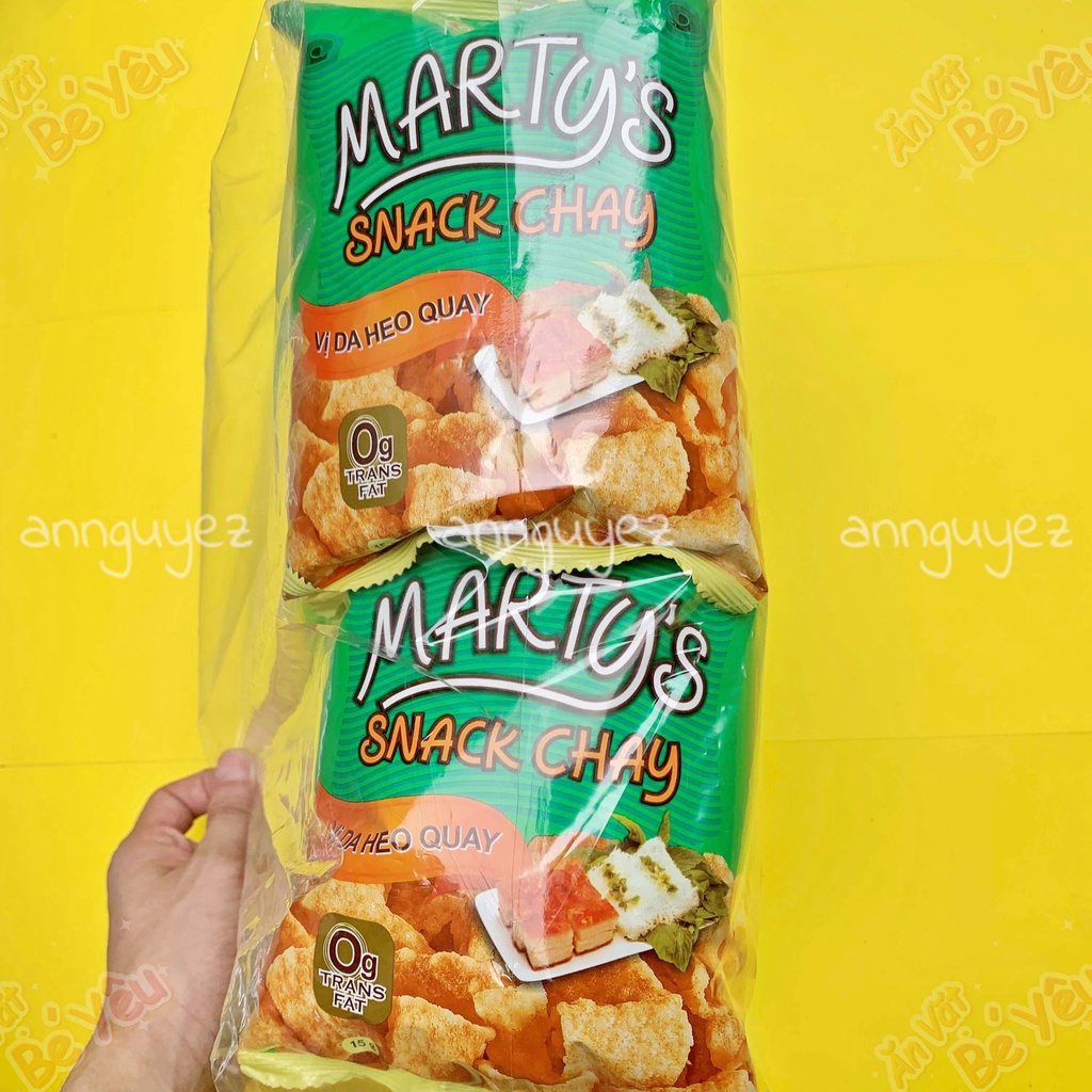 Bim bim oishi snack chay vị da heo quay (bịch 10 gói 15g)