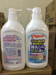 NƯỚC RỬA BÌNH SỮA PIGEON NHẬT BẢN (CHAI 800 ML - TÚI 700ML)