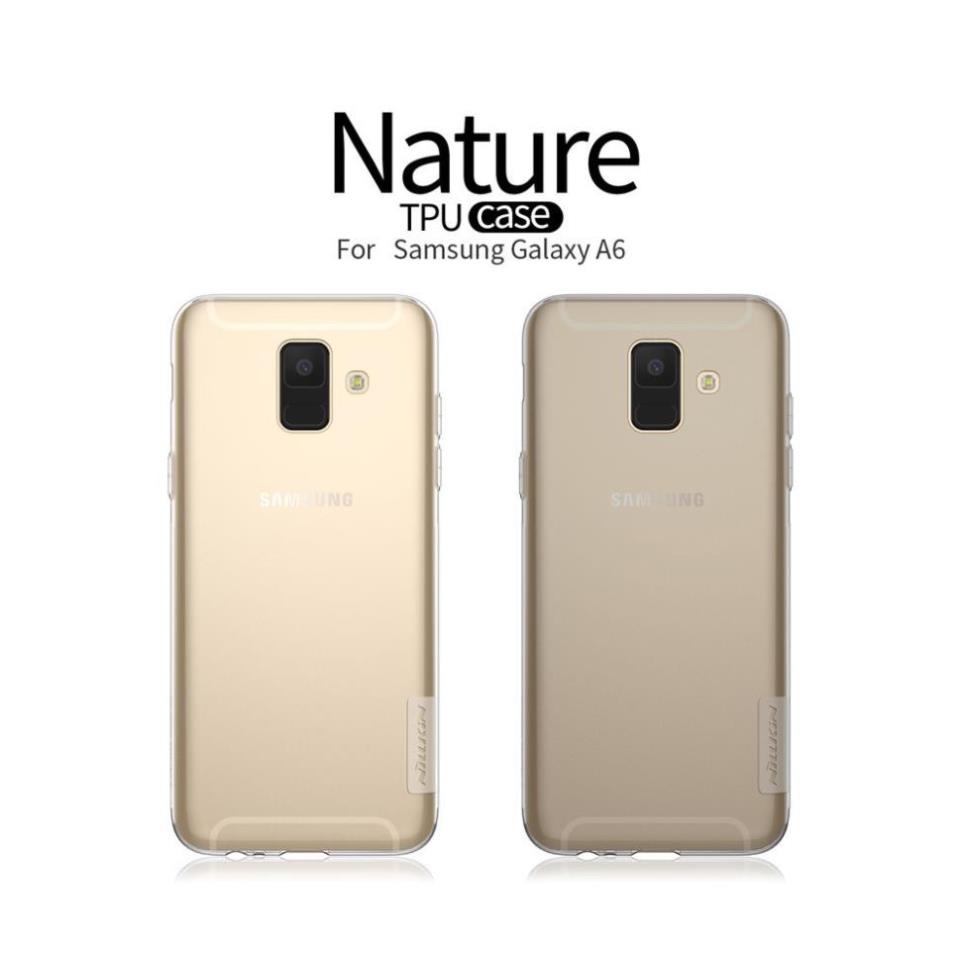 [BH 1 ĐỔI 1] Ốp lưng dẻo silicon chính hãng Nillkin cho Samsung Galaxy A6 2018 chống trầy, chống bụi (trong suốt)