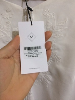 Áo sơ mi mono talk size M
