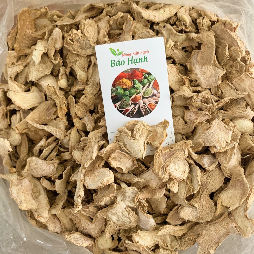 Gừng khô cắt lát nguyên chất 100gr BH Spices BHS021