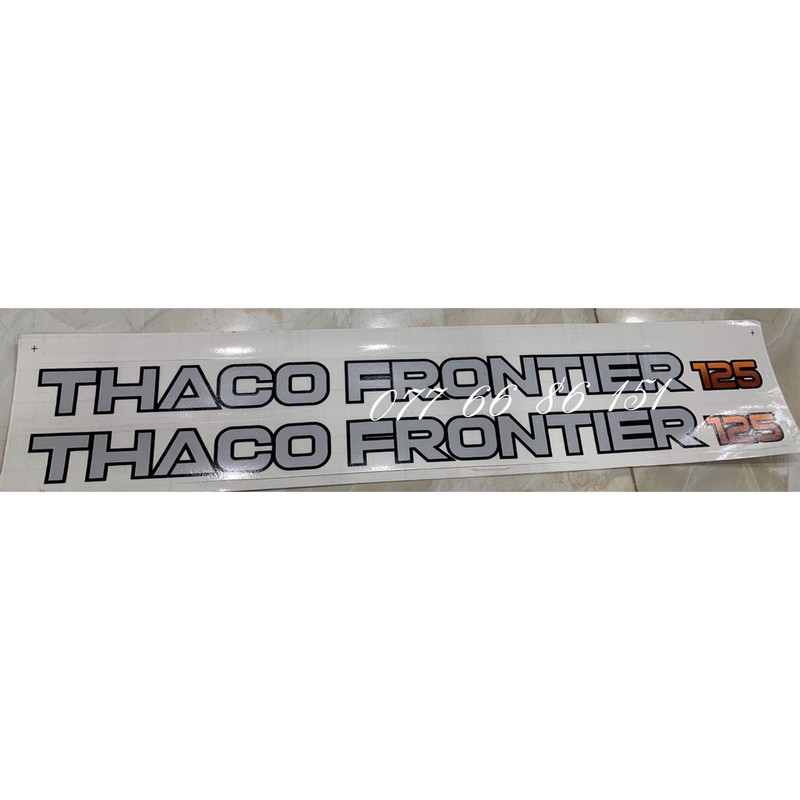 Tem Chữ Dán Thaco Cho Xe Tải, Tem Dán Xe Tải Kia.Tem Chữ dán xe Tải thaco frontier 125, thaco frontier 140