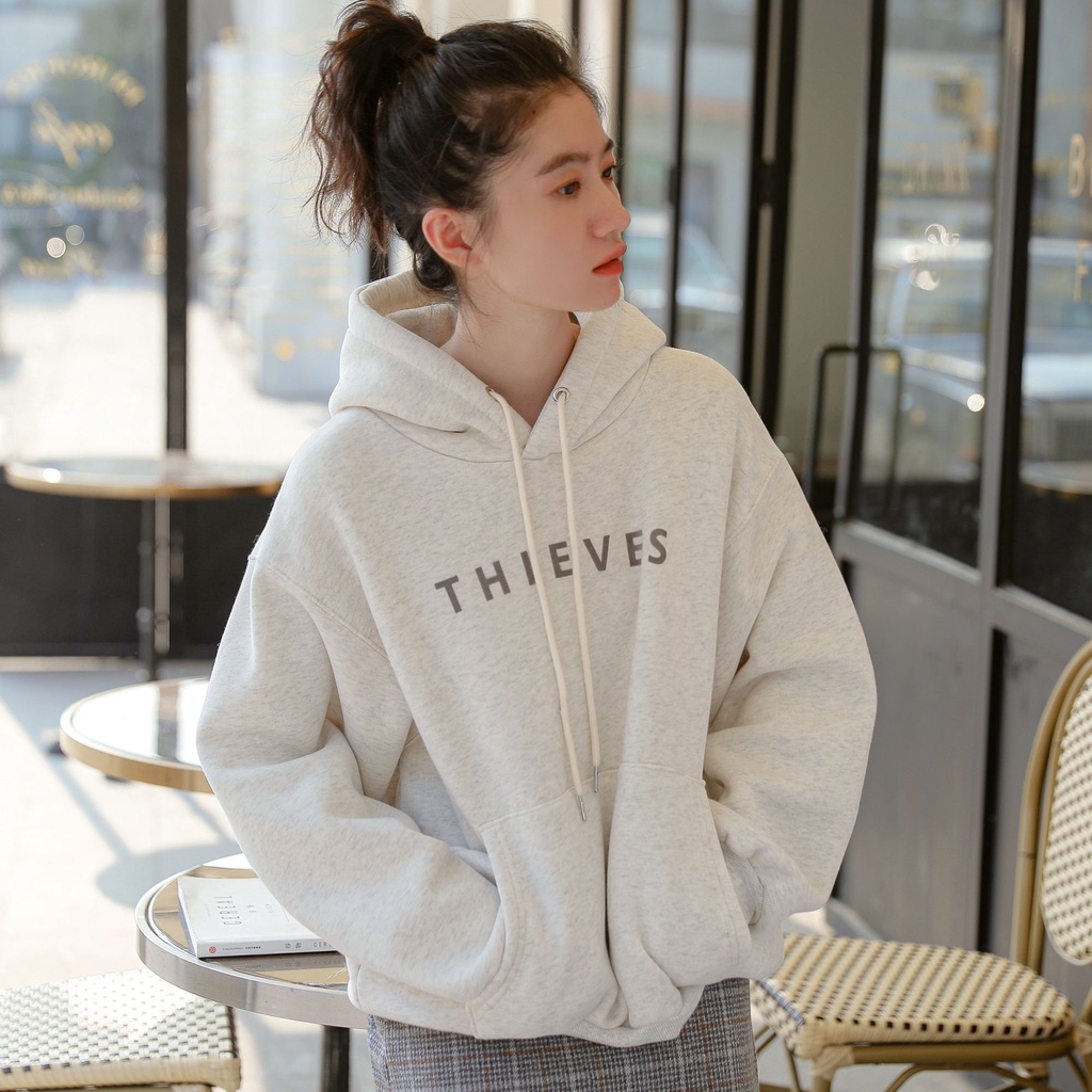 Áo Hoodie HY KOREA Vải Nỉ Nam Nữ THIEVES 415