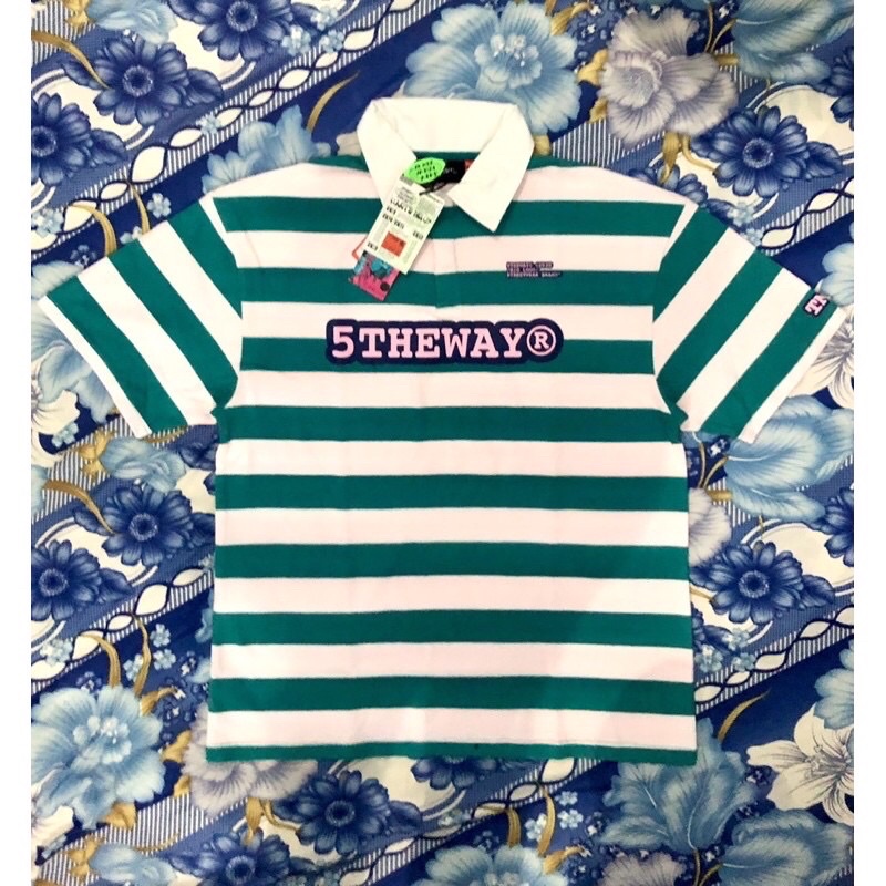 Áo Polo Tay Ngắn 5THEWAY /sketch/ Drop Shoulder SS Polo Shirt - STRIPE