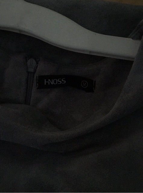 Đầm nhung xám HNOSS