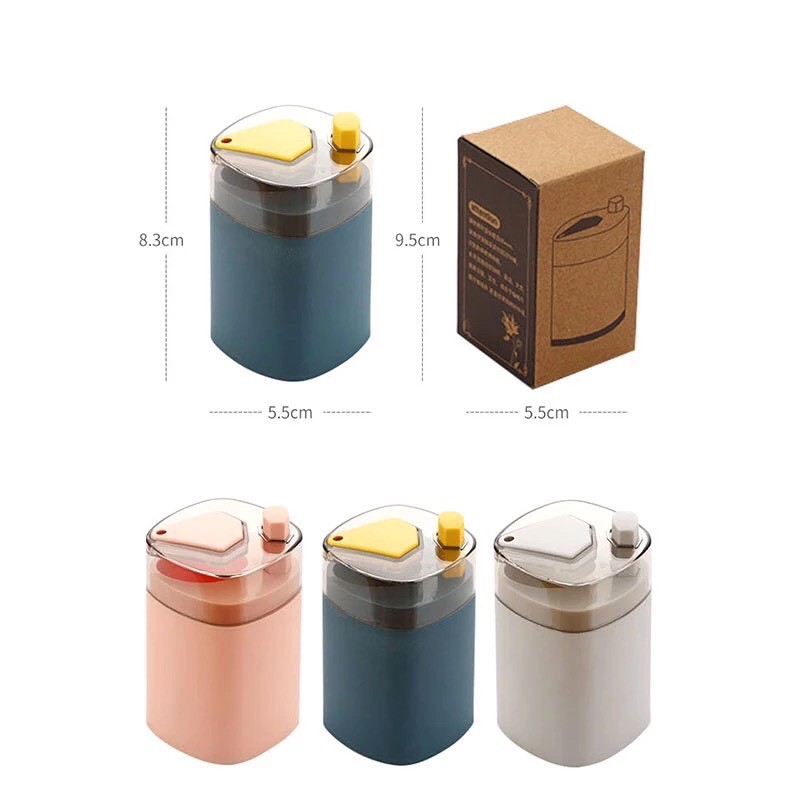Hộp lọ đựng tăm xỉa răng tự động thông minh-hũ tăm nhấn nút lấy tăm tiện lợi