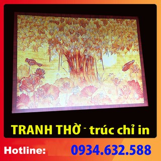 [ Tranh thờ Phật cây Bồ Đề ] - chọn mẫu - cỡ nhiều loại - dán vách thờ, bàn thờ, tượng thờ tranh trúc chỉ in MÂU NI