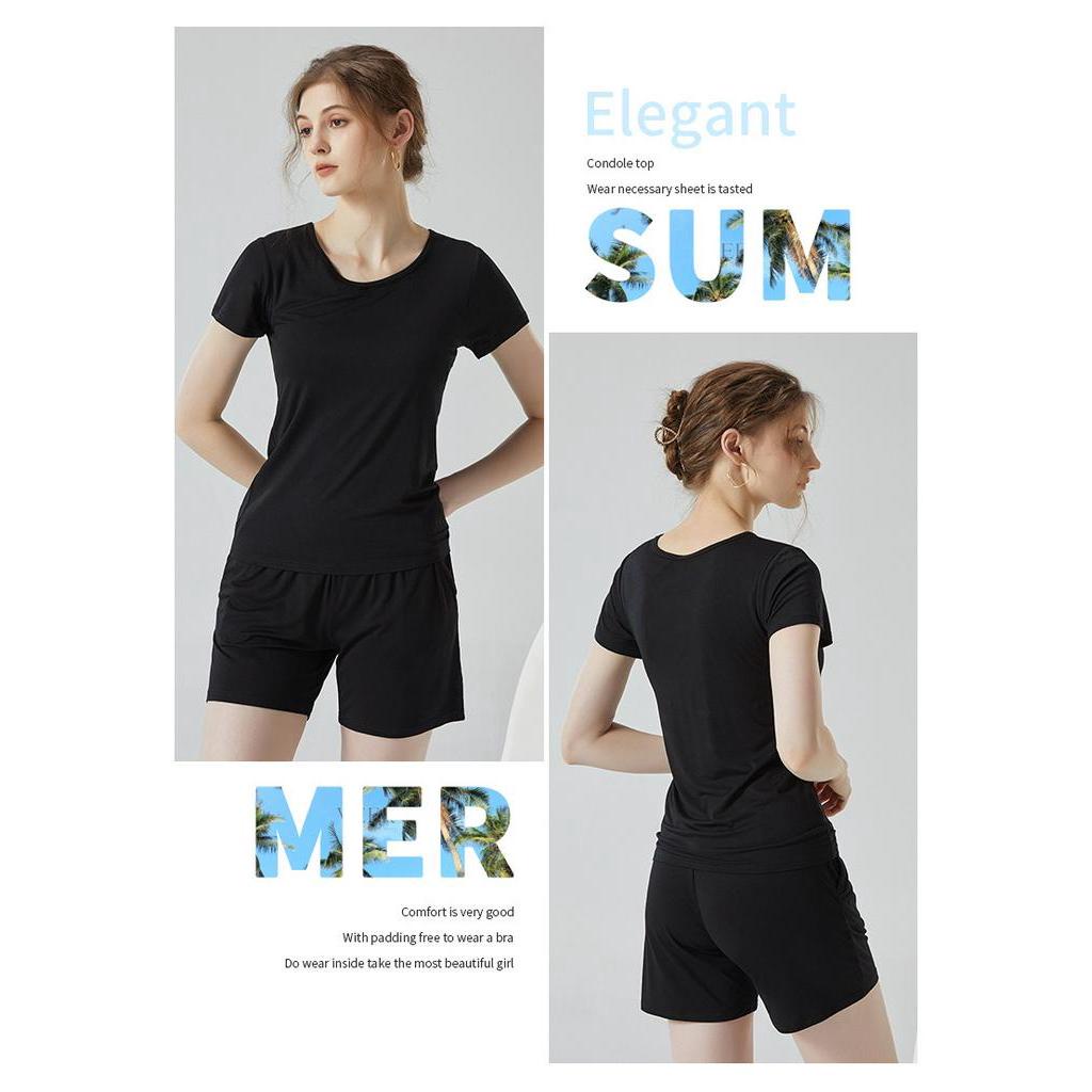 Áo Thun Thể Thao Tay Ngắn size Lớn M-3XL Có Đệm Ngực Màu Đen / Trắng / Xám