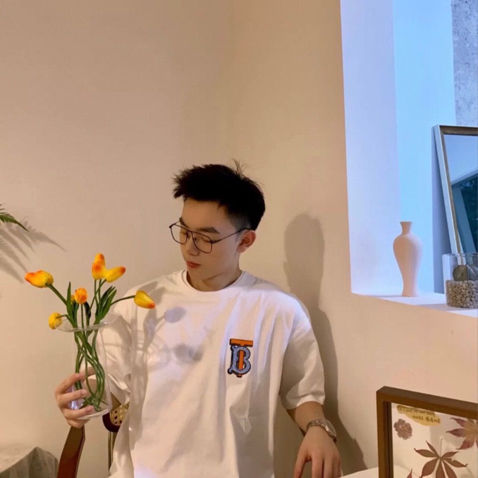 Áo Thun Burberry Tay Ngắn Cổ Tròn Bằng Cotton Nguyên Chất In Họa Tiết Nhãn Dán Đơn Giản Thời Trang Phong Cách Hàn Quốc Cho Cặp Đôi