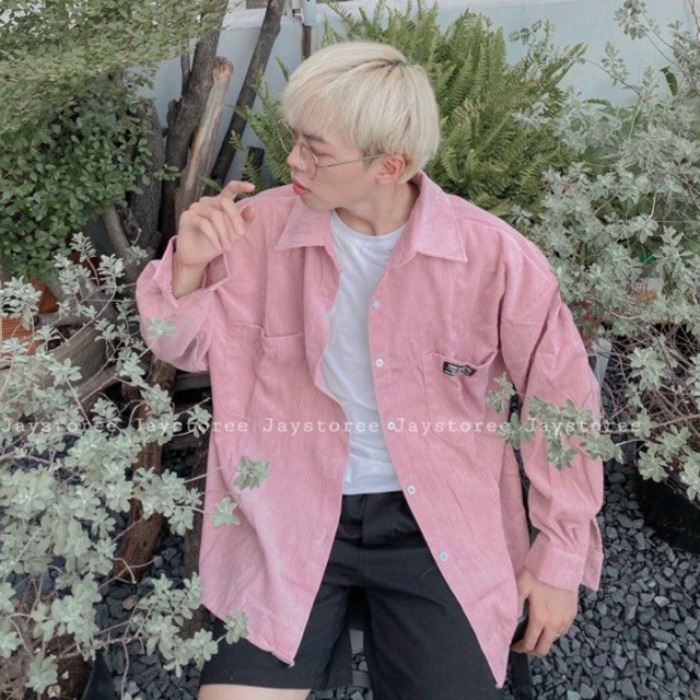 Áo Sơmi nhung gân 2T  Nam nữ Unisex Jaystoree