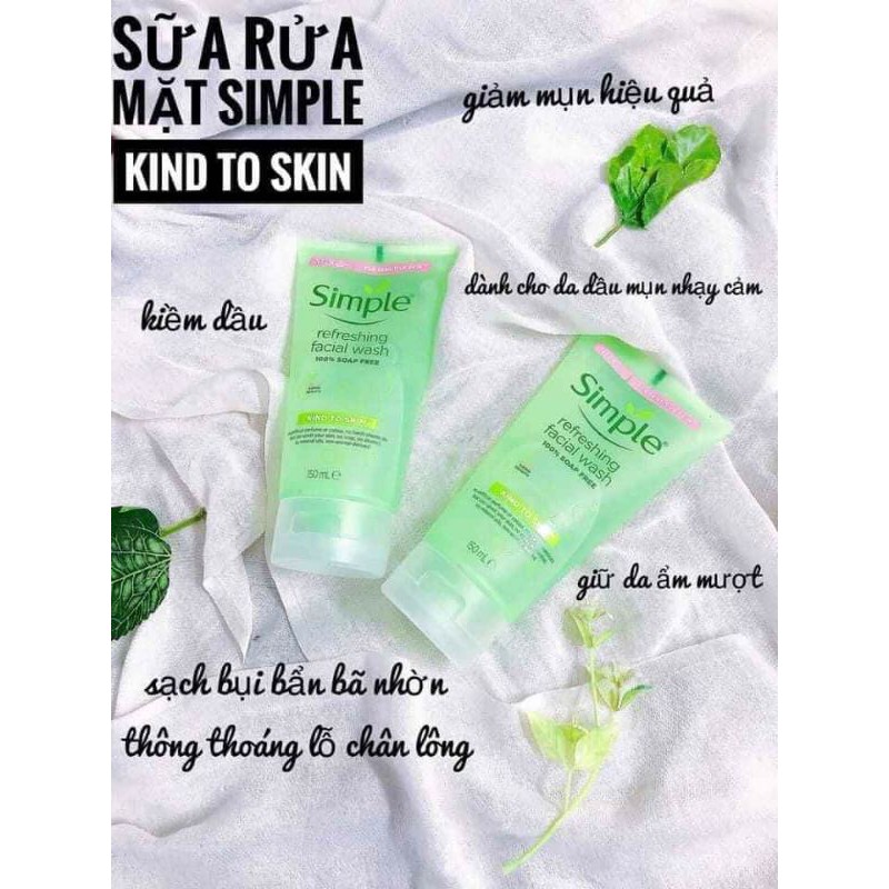 Sữa rửa mặt Simple