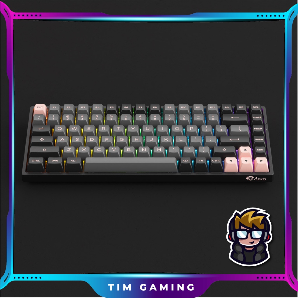 Bàn phím cơ AKKO 3084B Plus Black Pink
