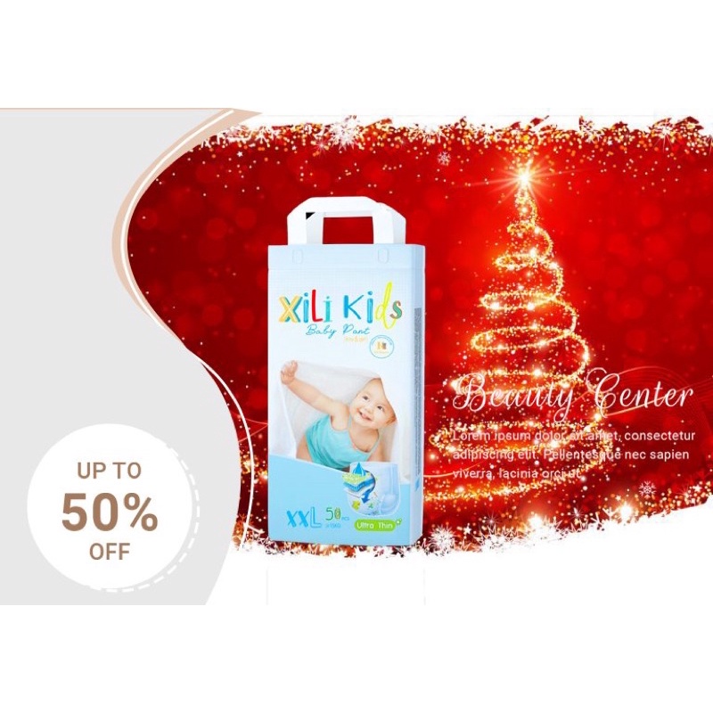 100 cái bỉm quần XILI KIDS size M l xl xxl xxxl xxxxl